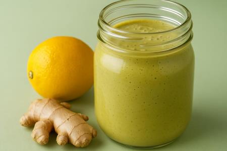 Ingwer, Avocado und Orange in einem Glas: Der Smoothie, der dort ansetzt, wo sich ein großer Teil Ihres Immunsystems befindet